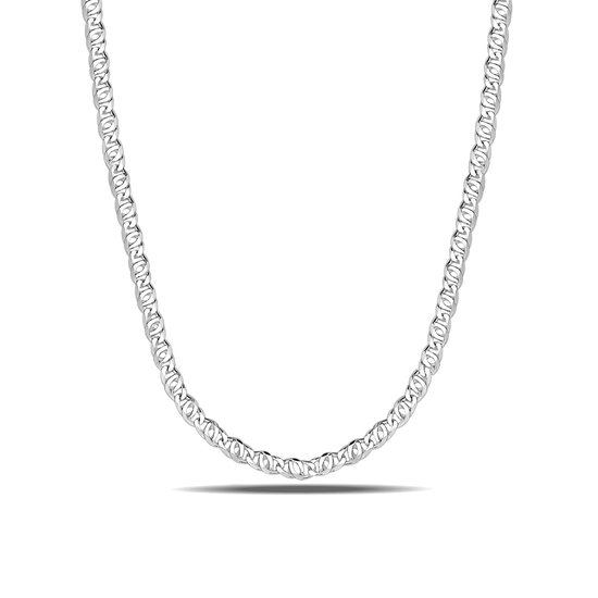 Foto: Elli halsketting dames choker trend basis met glazen kralen wit in 925 sterling zilver dames