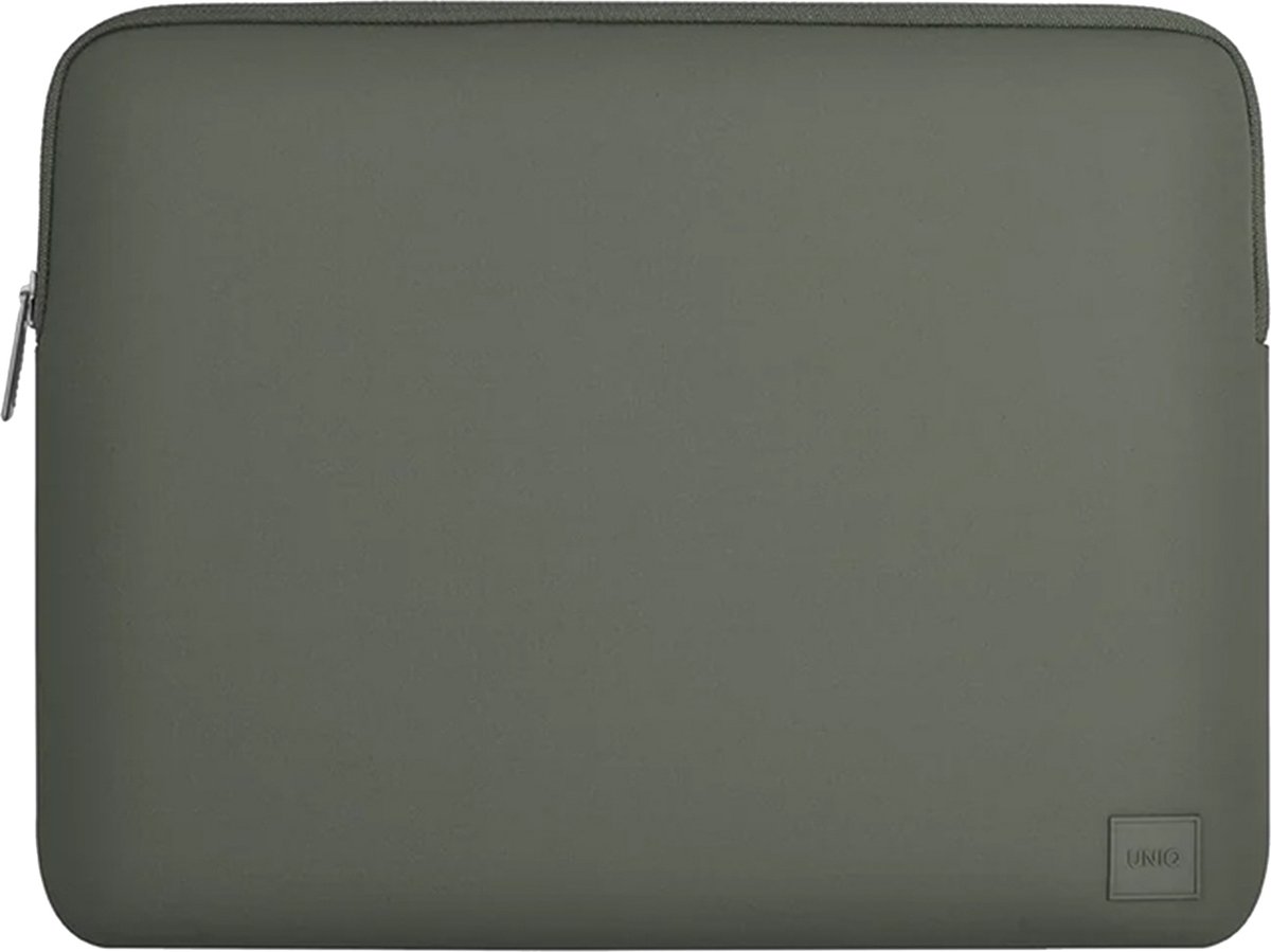 UNIQ - tas - Cyprus laptophoes - 14 - groen/tinnengroen - Waterafstotend - neopreen