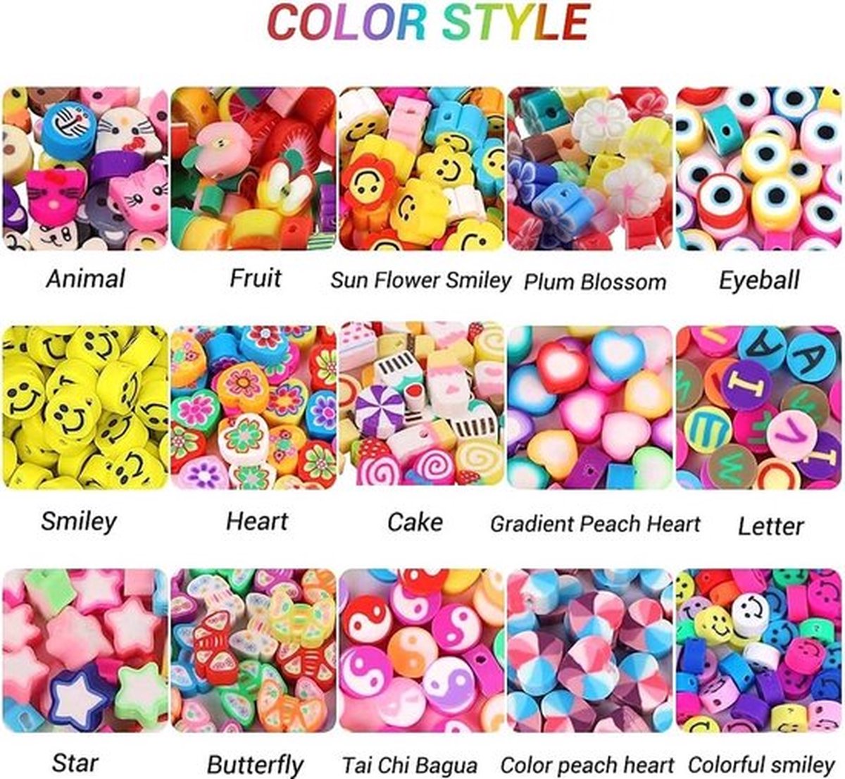 BOTC Sieraden Set - knutselen Meisjes - Armbandjes maken meisjes - 24+ kleuren - Sprankelende Sieraden Maken Pakket - Kralen Set — afbeelding 10