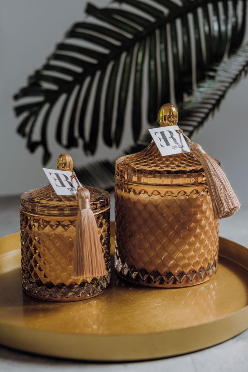 Geurkaars XL Amber 470 ml - Inspired by Flower Explosion