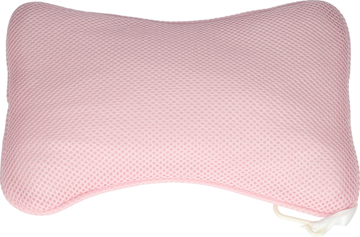 Goedkoopste Badkussen - Nekkussen - Kussen voor in bad - Maximaal comfort - Met zuignappen - Compact formaat - Makkelijk mee te nemen - Met ophanghaakje - Roze