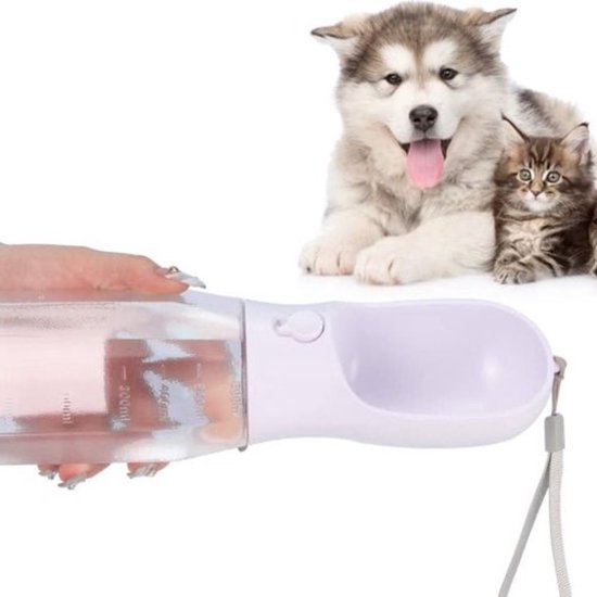 Drinkfles honden voor onderweg, hondendrinkfles, siliconen waterfles h