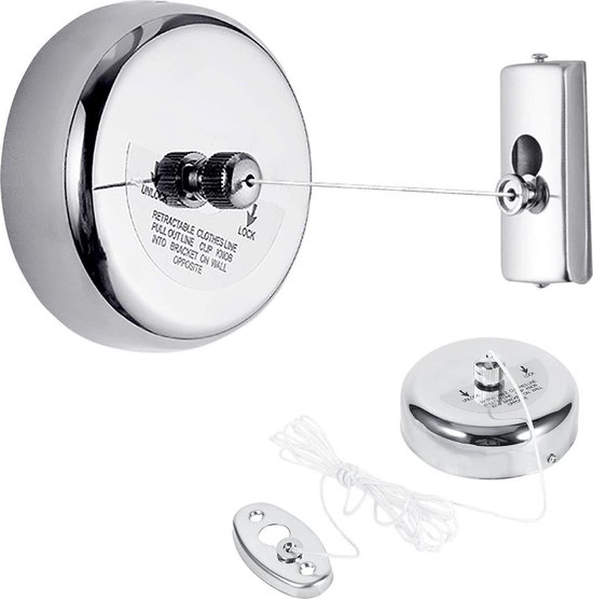 Goedkoopste Waslijn Uittrekbaar - Waslijn - Waslijndraad - Waslijn Roldrooglijn - Waslijn Uiterkbaar