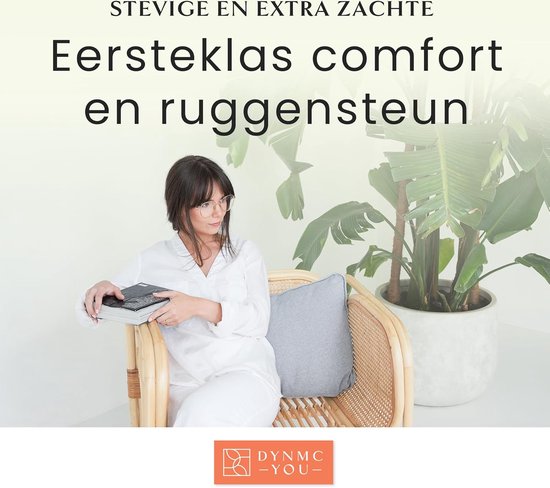 Modern Sofa Kussen 2 Pakken 40x70 met Zachte OEKO-TEX Katoenen Hoes - Comfortabel sierkussen met medium harde kussenvulling - Perfect als decoratief rugkussen - Premium sofakussen by DYNMC YOU - Beige