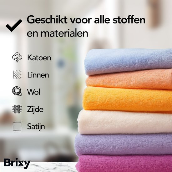 Brixy Kledingstomer - Krachtige Handstomer - Stoomapparaat Kleding En Meubilair - Incl Opbergtas - Antraciet