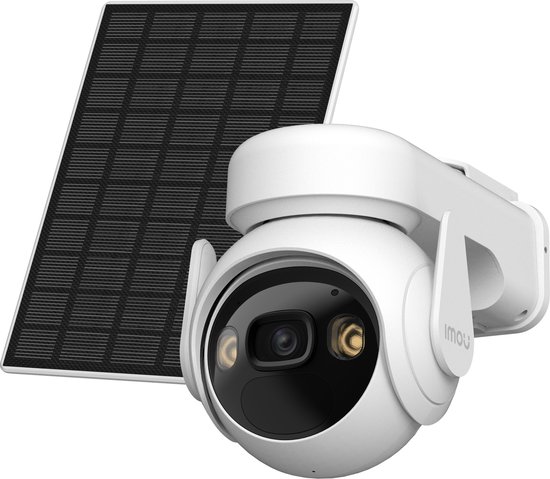 Imou Cell PT Solar Kit - Beveiligingscamera - 2K QHD Draadloos Bewakingscamera Voor Buiten - Met Zonnepaneel Voor Onbeperkte levensduur Van De Batterij - 15.000 mAh Batterij - USB-C Snelladen - Draaien En Kantelen Voor 360° Dekking - IP66 van Imou — afbeelding 5