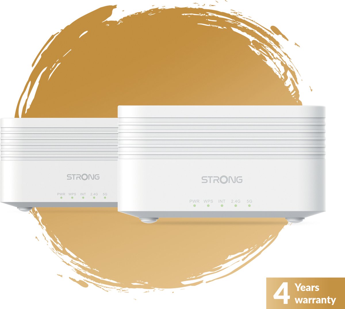 Strong MESHKITAX3000 mesh-wifi-systeem Dual-band (2.4 GHz / 5 GHz) Wi-Fi 6 (802.11ax) Wit 2 Intern