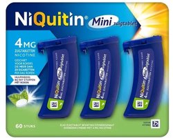Niquitin Mini Zuigtabletten 4mg - 2 x 60 stuks