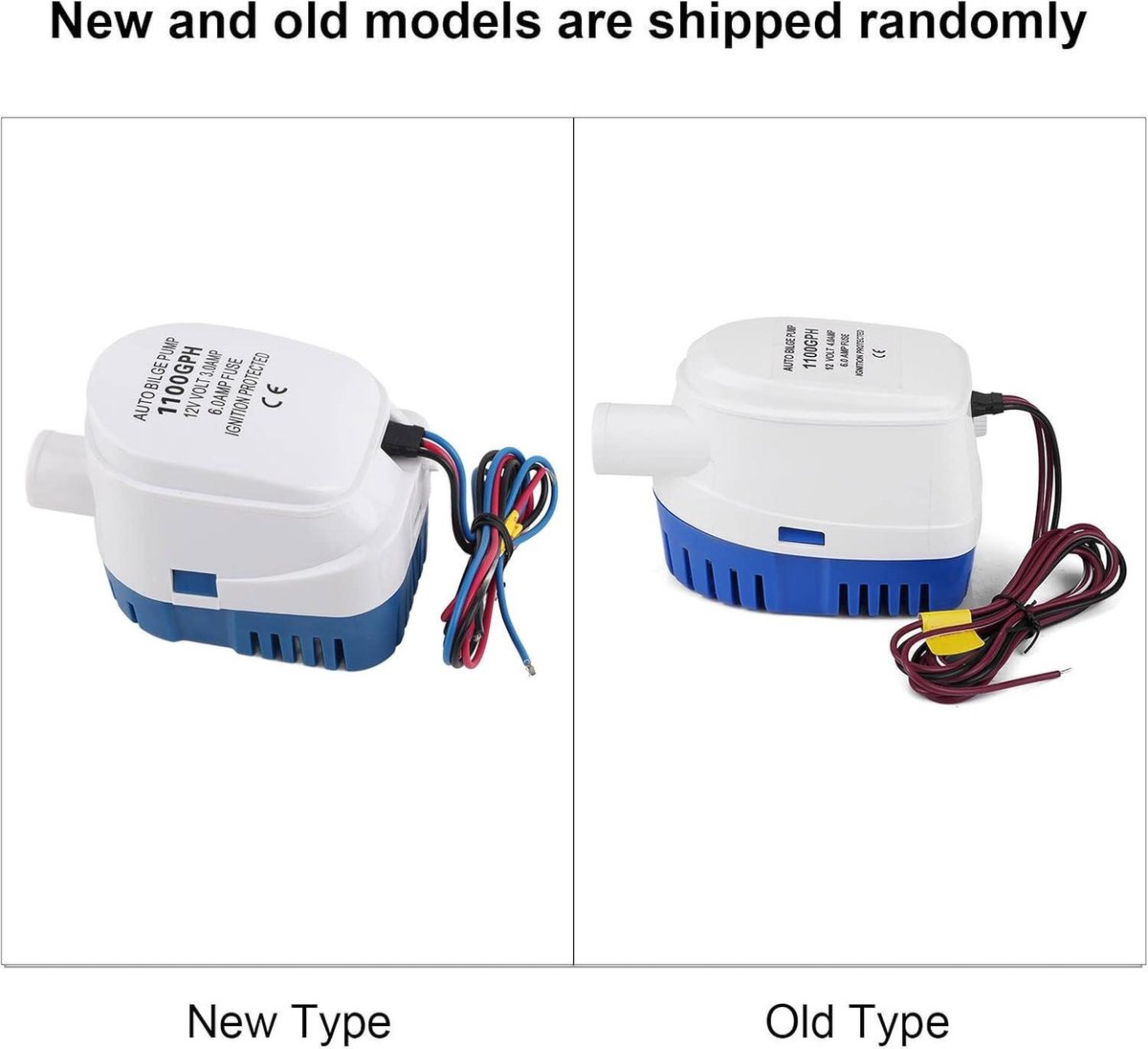 BILGEN POMP 12V Automatische, 1100GP Volledig automatische Bilge-pomp