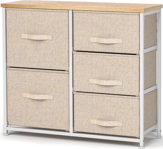 Ladenkastje - Ladeblok Bureau Organizer - Archiefkast - Beige