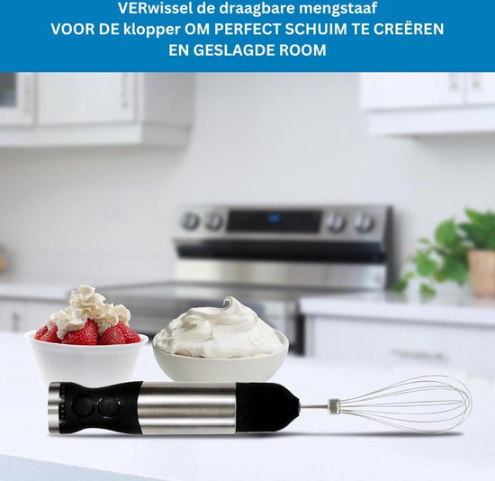 ApexArte® Staafmixer - Hakmolen - Keukenmachine van ApexArte — afbeelding 5