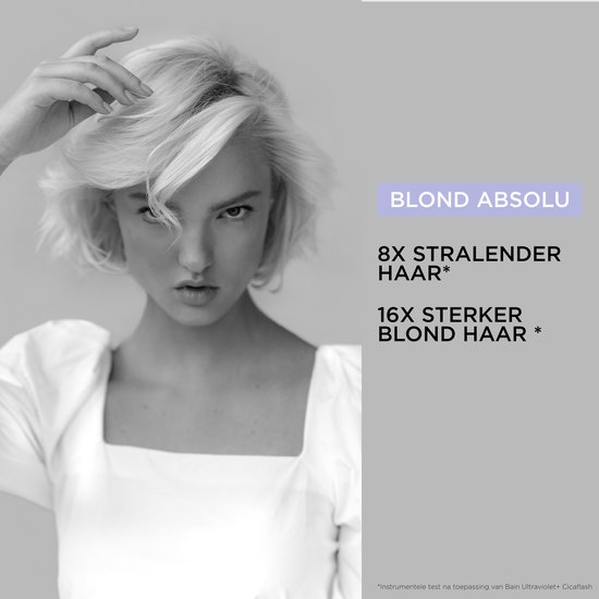 Kérastase Blond Absolu Duo + Cadeau - Neutraliserende Zilvershampoo 250ml & Conditioner 250ml + Glaze Drops 15ml Cadeau – Ontkleurd en gehighlight blond haar