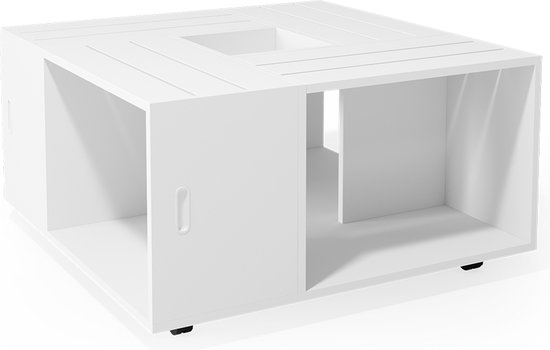 Vicco Salontafel Rolli, Wit, 70 x 60 cm