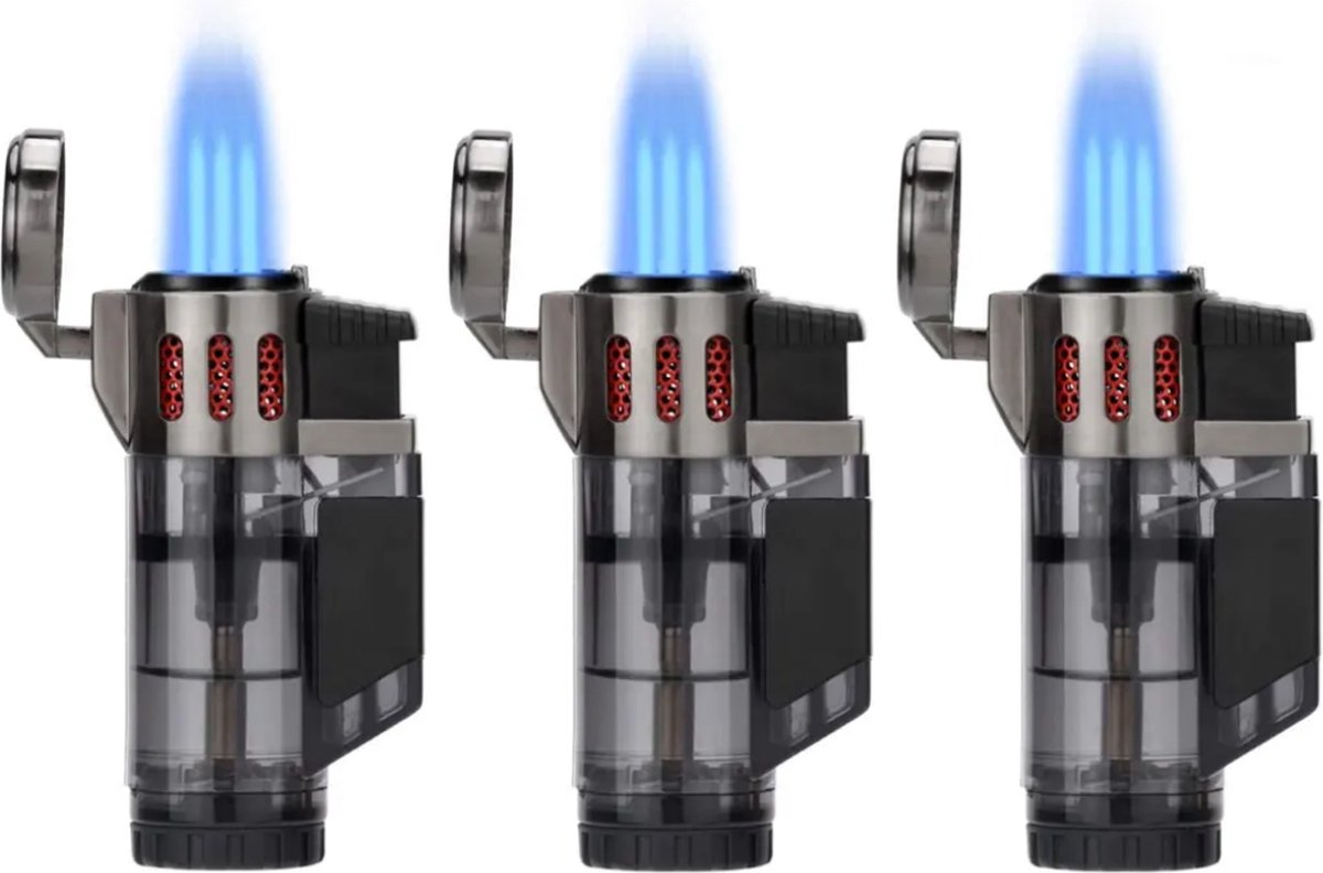 Goedkoopste 3x Jobon Triple Torch - Aansteker - Vuurwerk - Kaarsen - BBQ