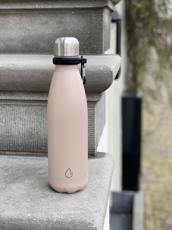 Wattamula Design éco gourde en acier inoxydable - nude - 500 ml - gourde - thermos - sport