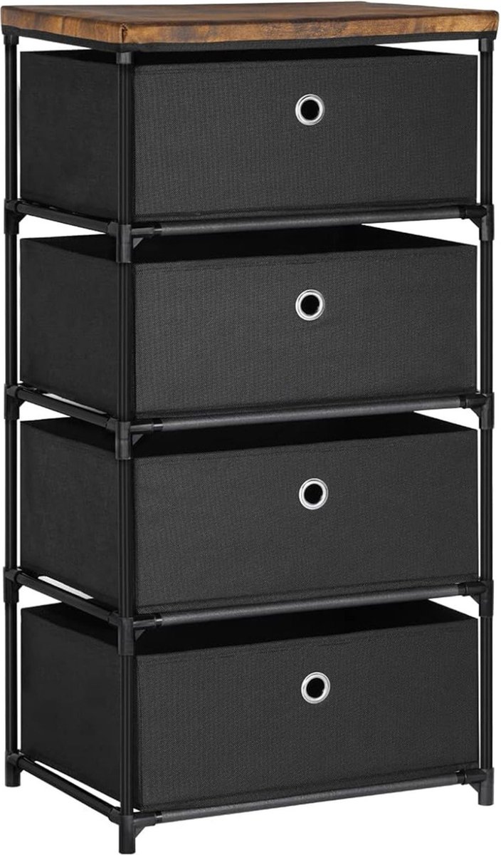 ApexArte® Ladenkastje - Ladeblok Bureau Organizer - Archiefkast - Zwart
