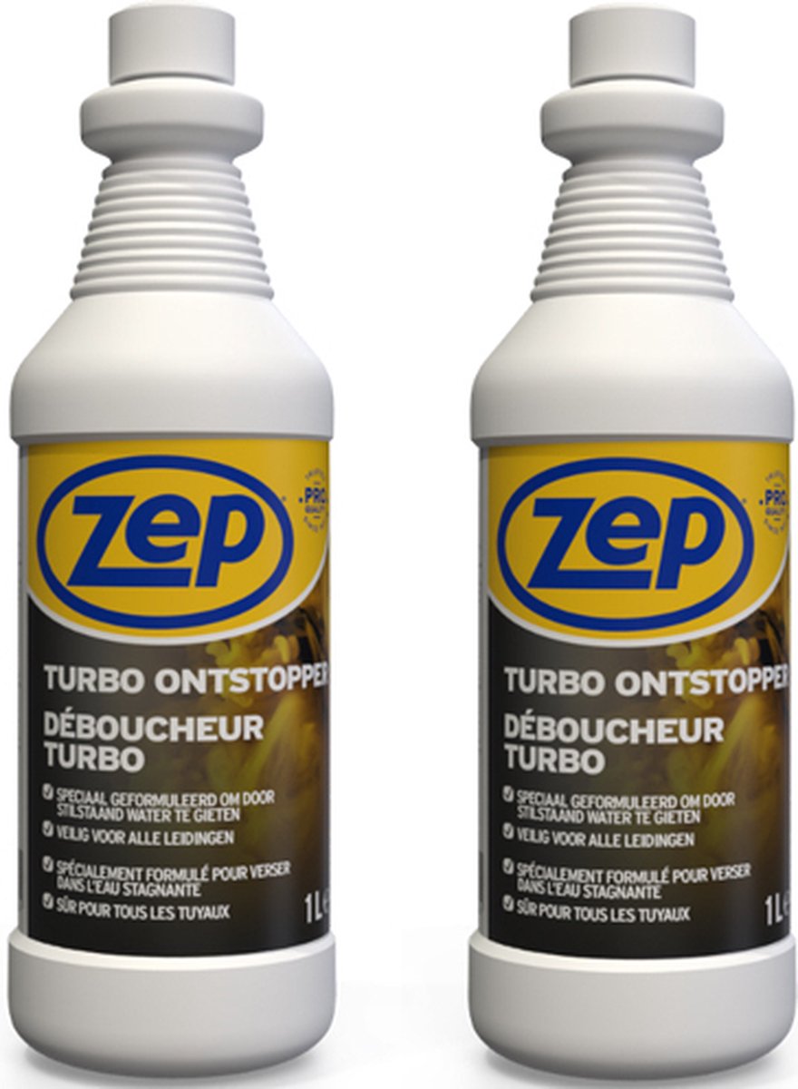 ZEP Turbo Ontstopper - 2 stuks + Gratis KD Handschoenen