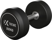 Bol.com Xtreme Fitness Rubber Dumbbell 22kg (set) - Set van 22kg Rubber Dumbbells voor Gevorderde Krachttraining aanbieding