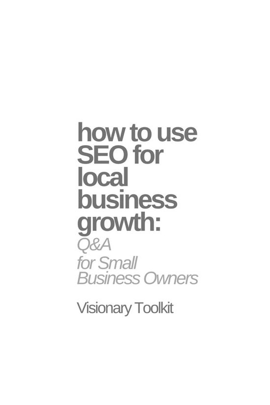 How to Use SEO for Local Business Growth: Q&A for Small Busi ... - cover
