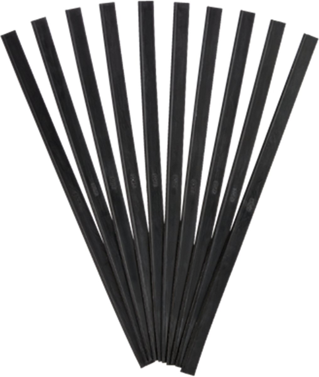Goedkoopste Rubberen strip voor Ruitenwisser 45 cm voor Douche en Ramen - Ruitenwisserbladen Raamwisser - Raamtrekker- 10 Stuks