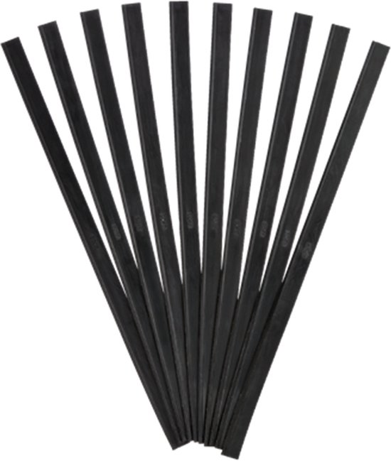 Rubberen strip voor Ruitenwisser 45 cm voor Douche en Ramen - Ruitenwisserbladen Raamwisser - Raamtrekker- 10 Stuks