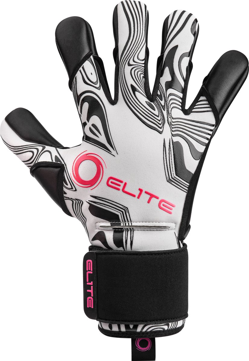 Elite Sport Nobre Art S (Limited Edition) Keepershandschoenen - Wit / Zwart | Maat: 10