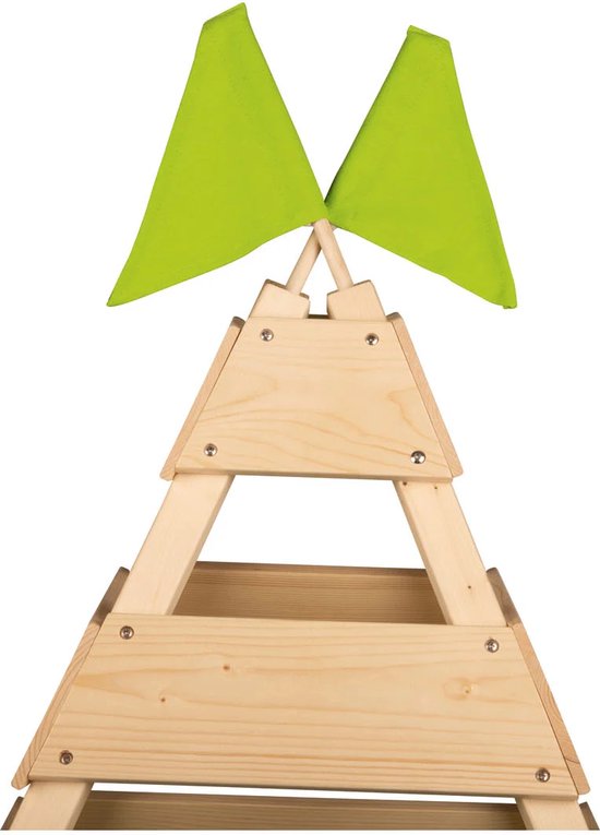 Playtive Houten tipitent Inclusief krijtbord - 135 x 135 x 170 cm - Eenvoudige montage - Tent van Playtive — afbeelding 5