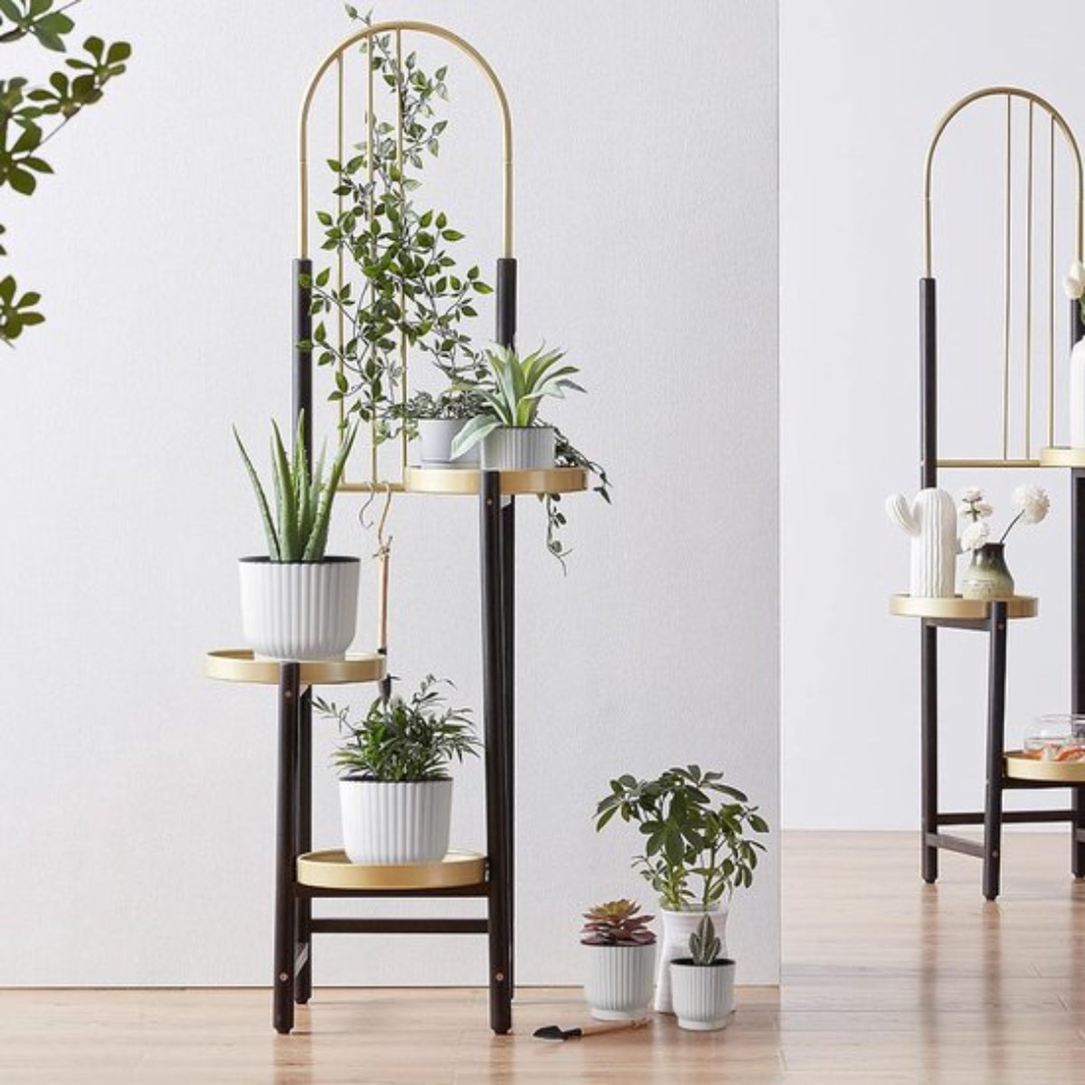 Zelfwaterende kunststof plantenbak voor lange termijn wateropslag - Macaron-gekleurde bloempotten voor buiten en binnen - Grote plantenpotten voor tuin en huisdecoratie - Set van 6 wit — cadeau in Wonen & Interieur - foto 3