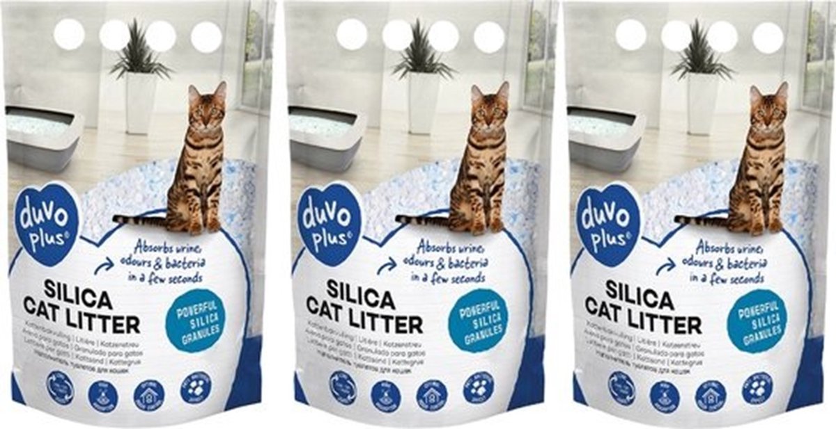 Duvo Silica Premium - Kattenbakvulling - 15l