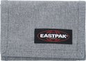 Grijze Eastpak portemonnee met zwart logo.