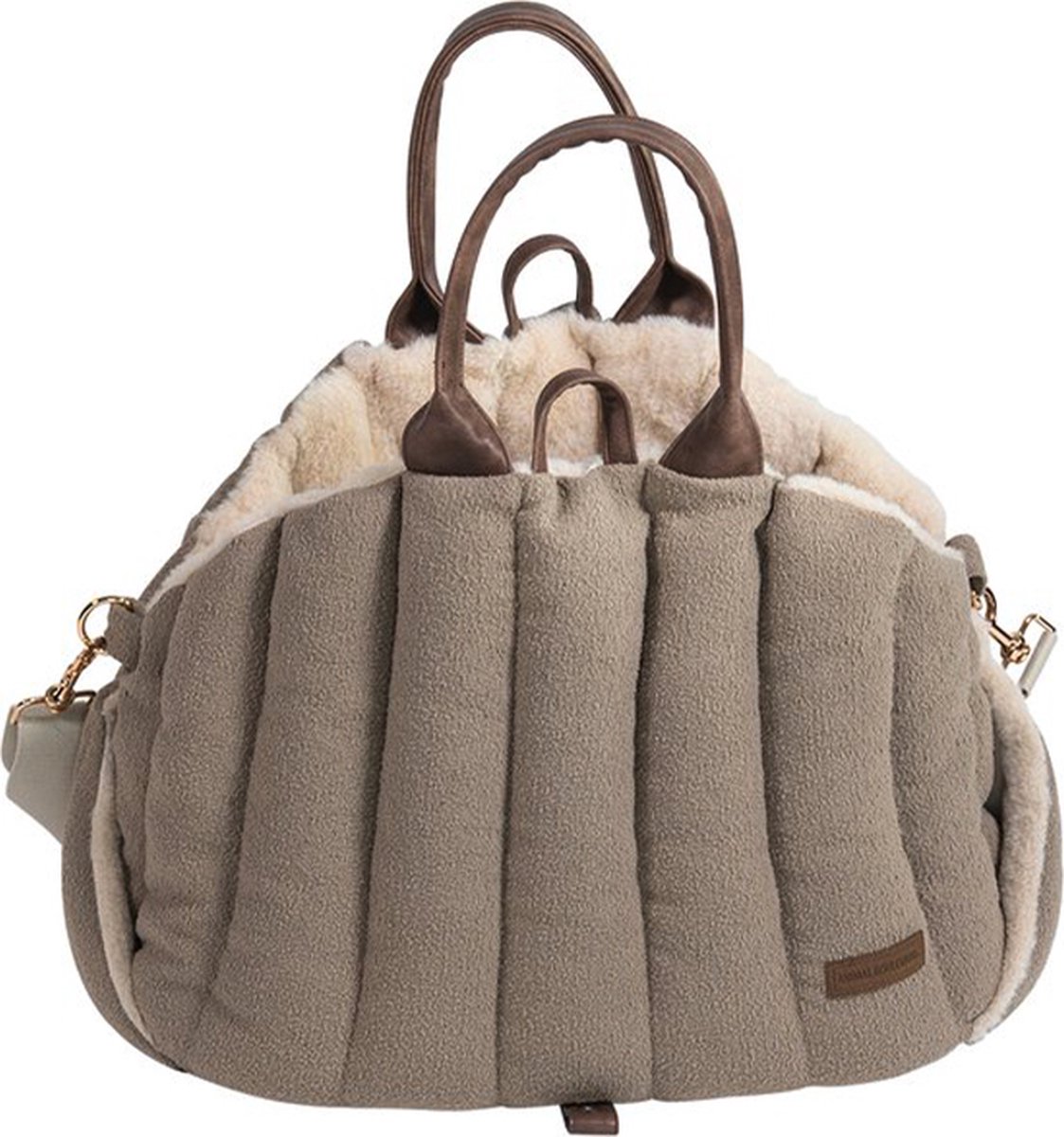 Animal Boulevard Ab10769 - Outdoor - Hond - Ab Home&away Stadstas Diana Bouclé Bruin-xs 50x30x35cm - Maat: Xs