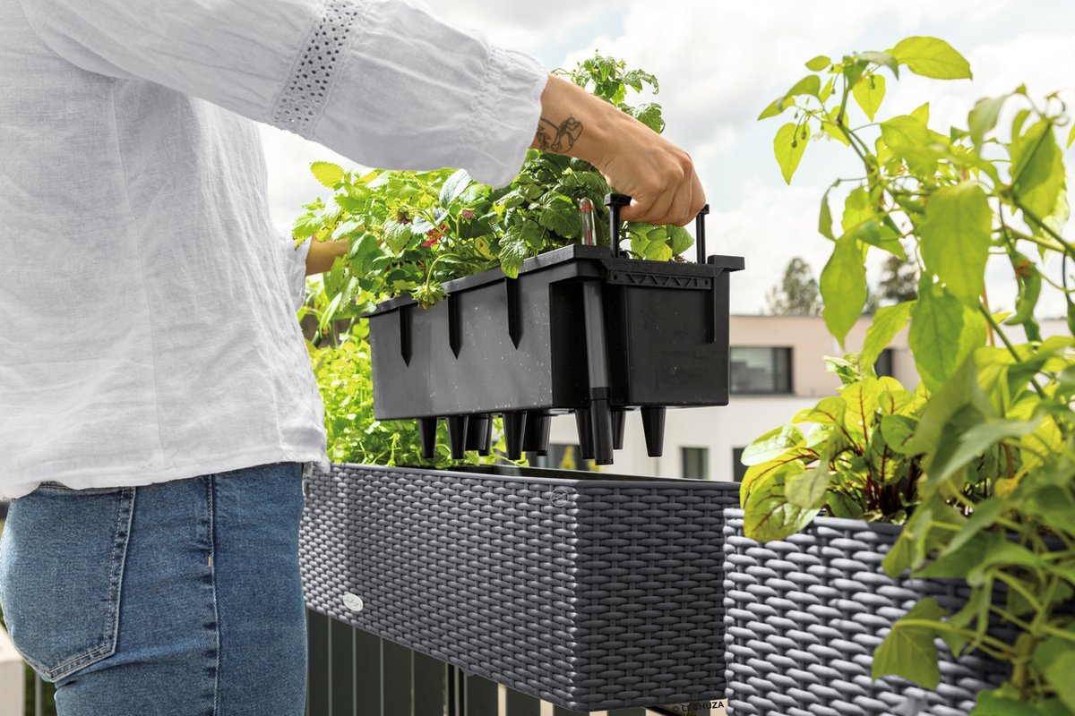 Lechuza Balconera Cottage 80 - Planter - with removable inner pot