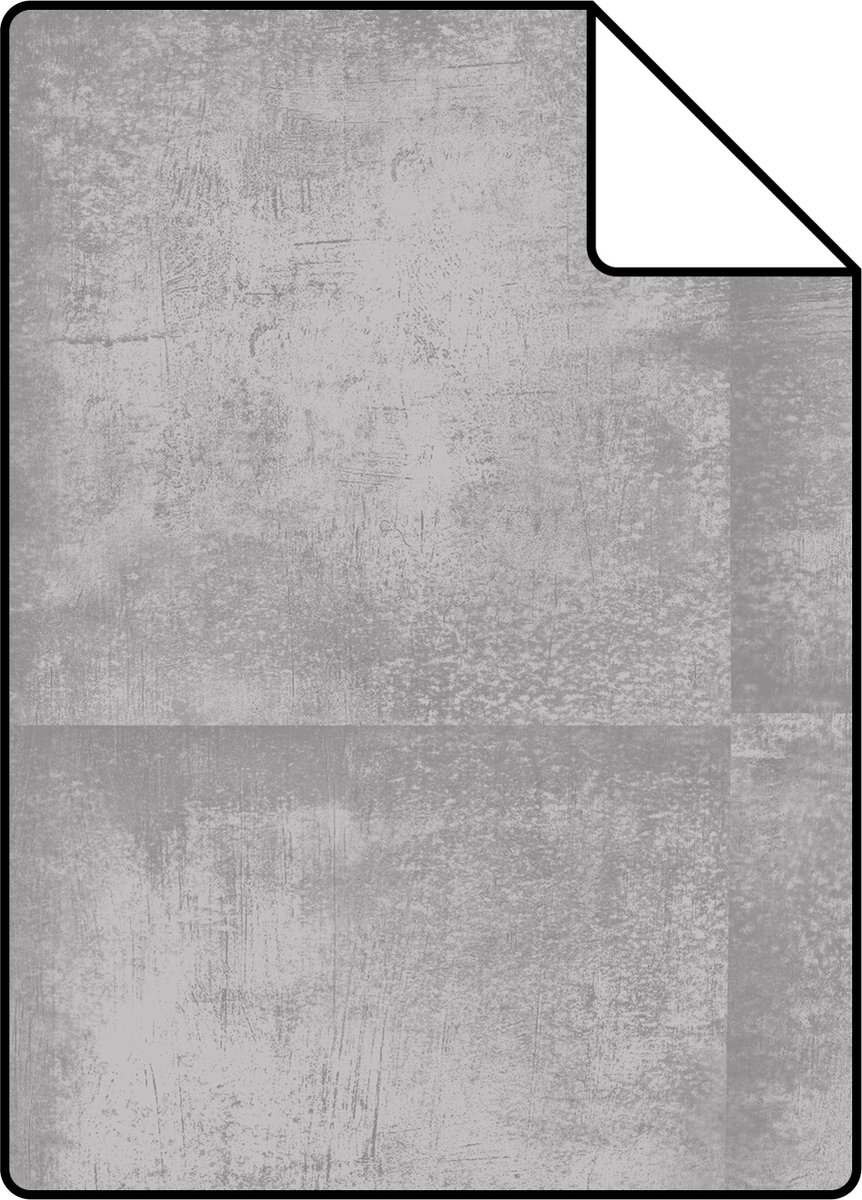 Proefstaal ESTAhome behang betonlook grijs - 26.5 x 21 cm - 138203-S