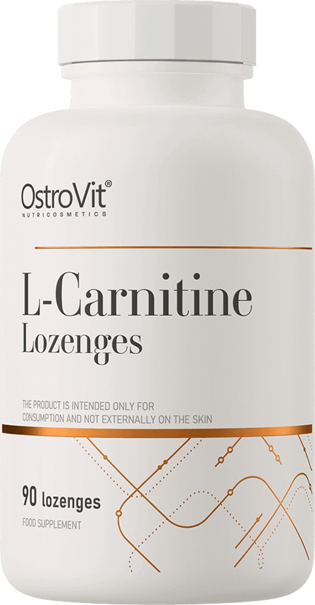 Goedkoopste Aminozuren - L-Carnitine - Carnitine - Afvallen snoepjes - Zuigtabletten - Groene appel smaakje - 90 tabs - OstroVit - Supplementen - Laboratorium Geteste Kwaliteit!