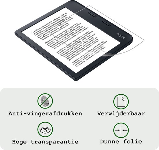 Screenprotector Folie Geschikt voor Kobo Libra 2 Screenprotector Bescherm Folie - Screenprotector Folie Geschikt voor Kobo Libra 2 Screen Protector Screen Cover van Merkloos — afbeelding 3