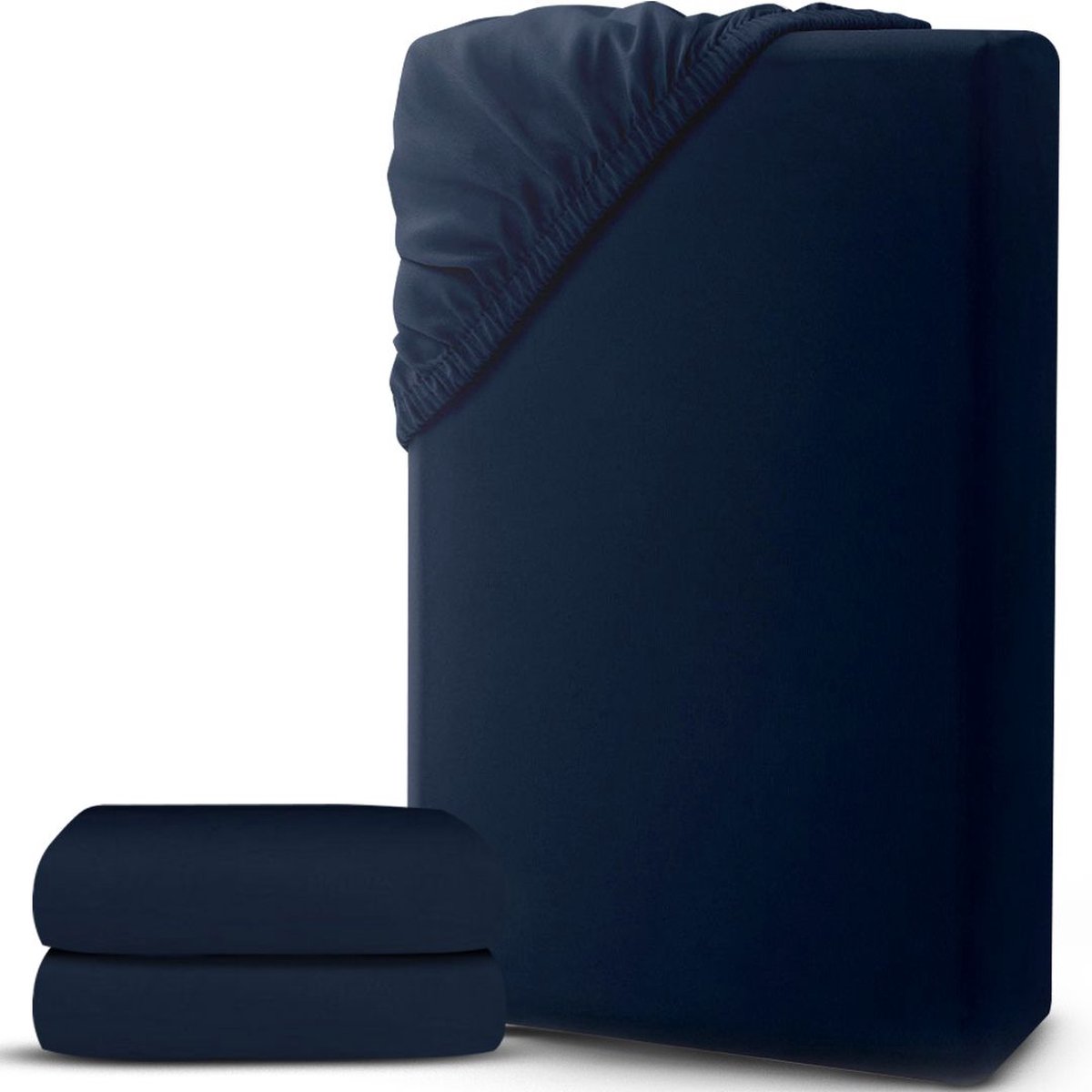 ApexArte® Matrasovertrek 90x200 - Dekbedovertrek - Hoeslaken - Matrasbeschermer - Extra Zacht - Marine Blauw