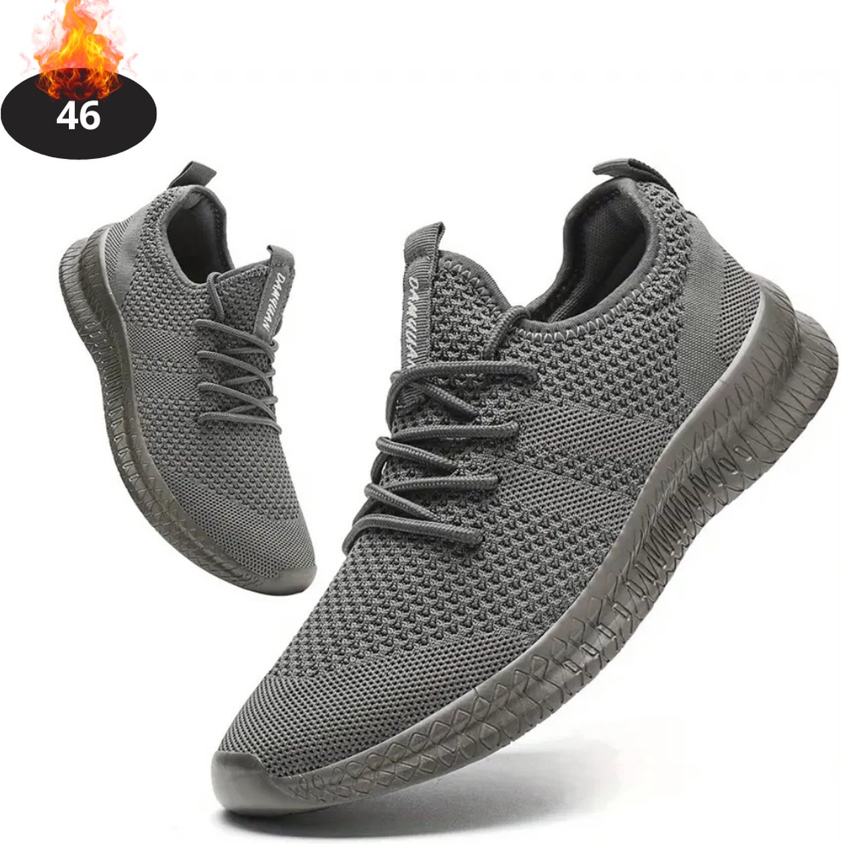 Nivard Schoenen Heren Sneakers Comfortabel Sportief Casual Volwassen Donkergrijs