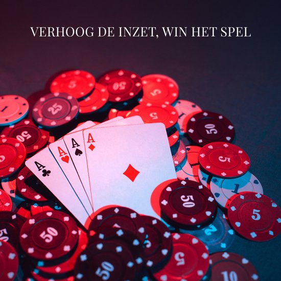 Pokerset - 48 Stuks poker chips - Poker set voor kaartspel, pokerspel en casino - pokerchips voor pokeren