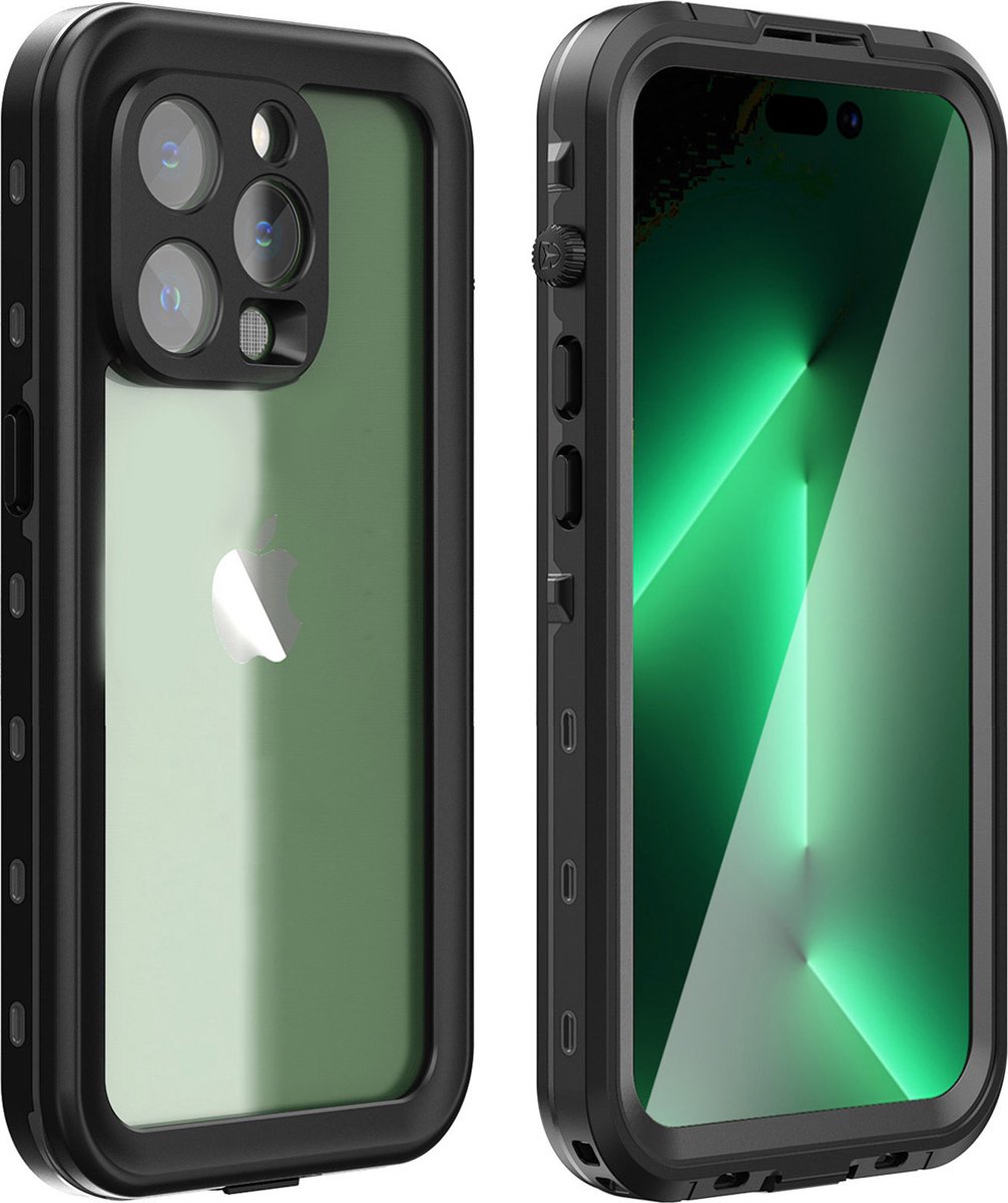 Redpepper Dot Plus Waterproof Backcover geschikt voor Apple iPhone 14 Pro Max - Zwart