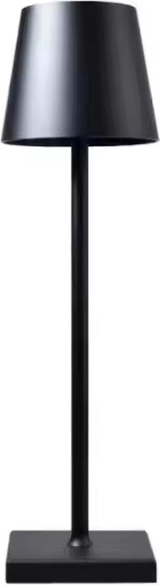 Luxyana® Oplaadbare Tafellamp - Zwart - Draadloos, Dimbaar, Touch Lamp - Nachtlamp Slaapkamer