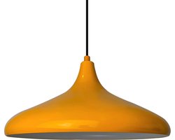 Bamyum Champion Geel Hanglampen Metalen 1xE27 Fitting Ø 35 cm Pendellamp Voor Binnen Binnenkleur is Wit