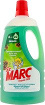 St. Marc Dennenwoud met 22 doses. Groene vloeistof in doorzichtige fles met rode dop. Met dennenappels.