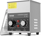 VEVOR – nettoyeur à ultrasons 2L, avec minuterie de chauffage et panier, Machine sonore numérique, nettoyage chauffant 150W