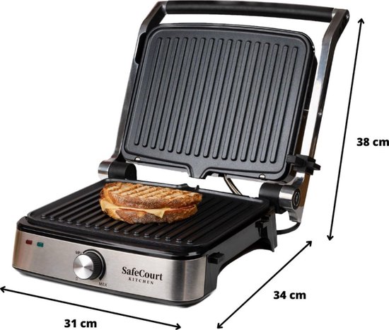 Greenpan Bistro - Tosti apparaat - Contactgrill - openklapbaar Greenpan Bistro - Tosti apparaat - Contactgrill - openklapbaar
