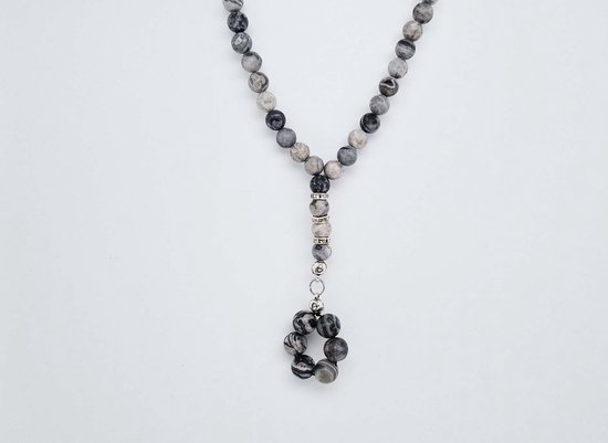 Pandiui23 Natuursteen hanger, stenen chakra-ketting, natuursteen parel hanger, M, Metaal, Niet van toepassing