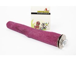 papegaaien zitstok- vogel zitstokken- zitstok- papegaaien standaard paars L 32,5 cm lang en 4 cm doorsnee