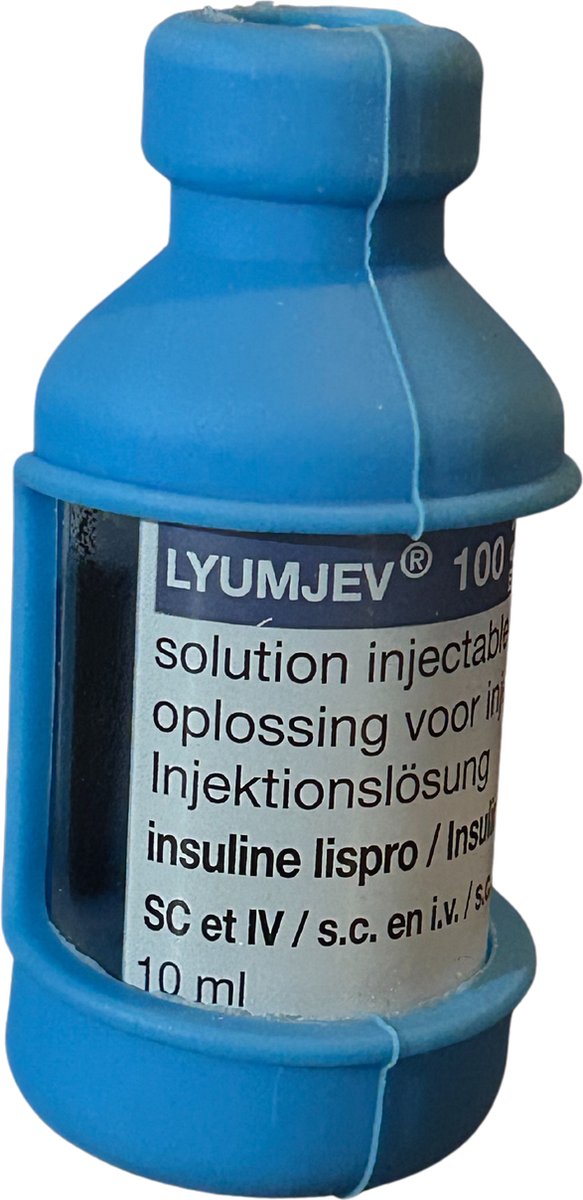 Goedkoopste Siliconen Hoesje voor 10ML Insuline Flacon | Bescherm Hoesje | Blauw