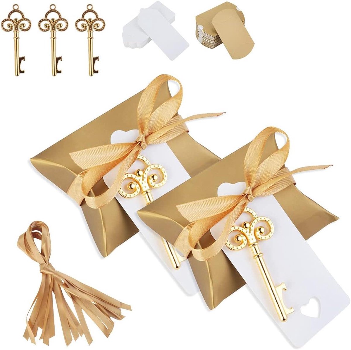 Flesopener bruiloft gastgeschenken feest decoratie 50 stuks verjaardag bieropener