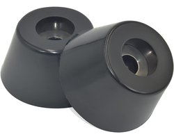 Flyshop Zwart Rubber Voeten Bumpers Pads 4 Stuks 1" Diameter x 0.51" Height Zwart