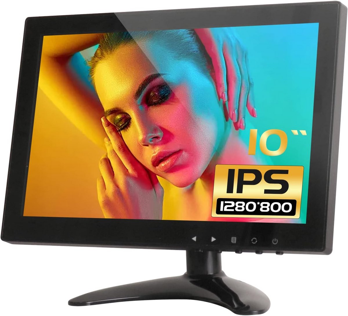 10.1 Inch IPS Monitor met HDMI, BNC, VGA en AV voor CCTV Beveiliging en PC